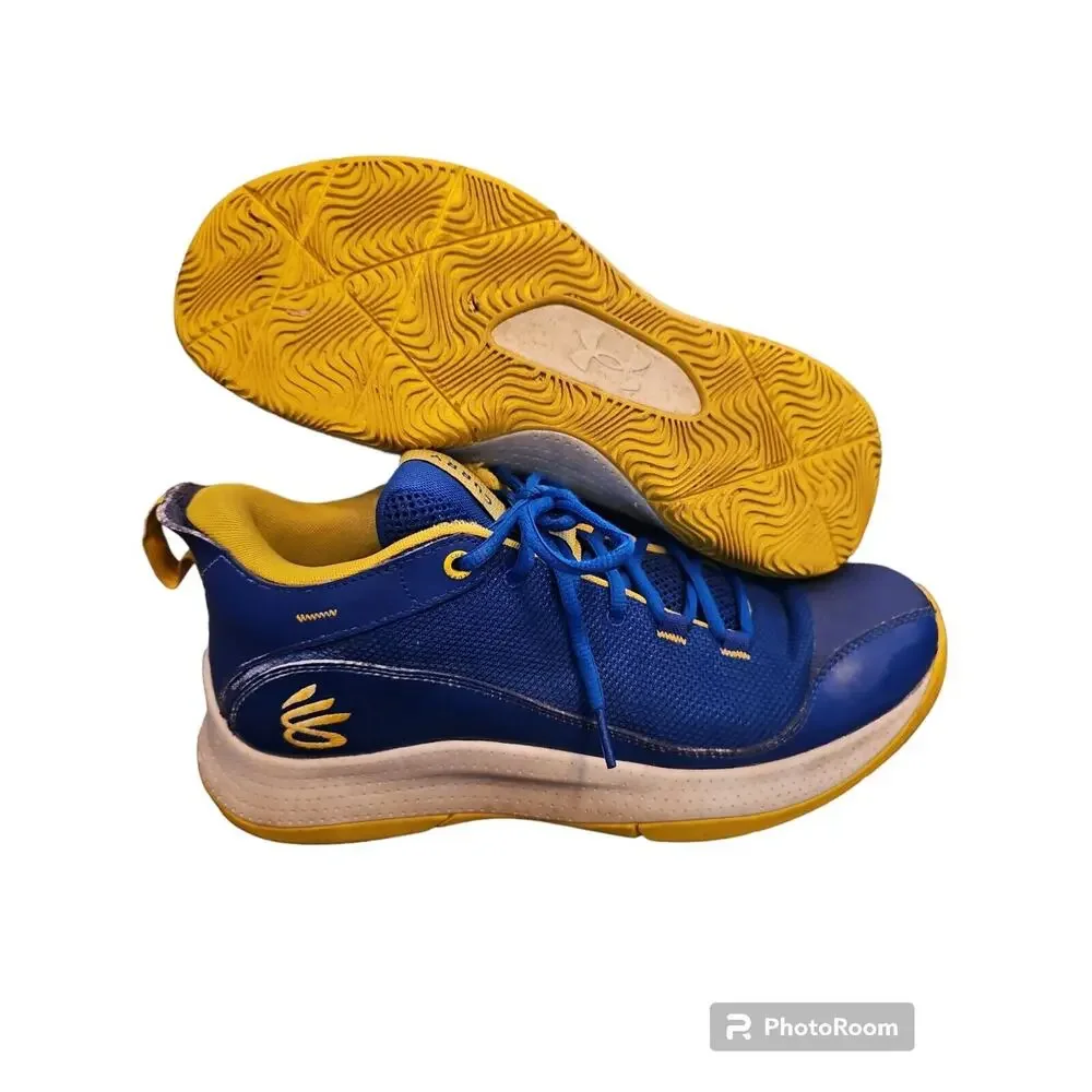 Blue and Yellow Steph Curry Shoes Under‎ Amour 11.5